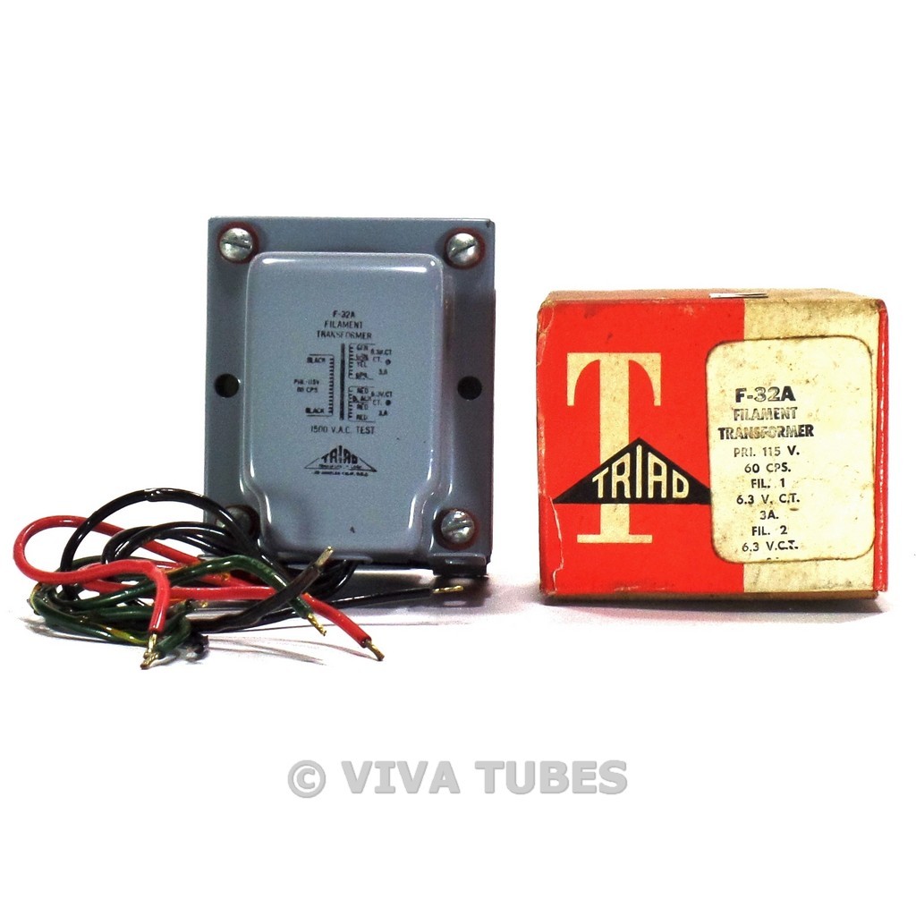 Nos Nib Triad F 32a Tube Amplifier Filament Transformer 6 3a 3 Amps Ebay