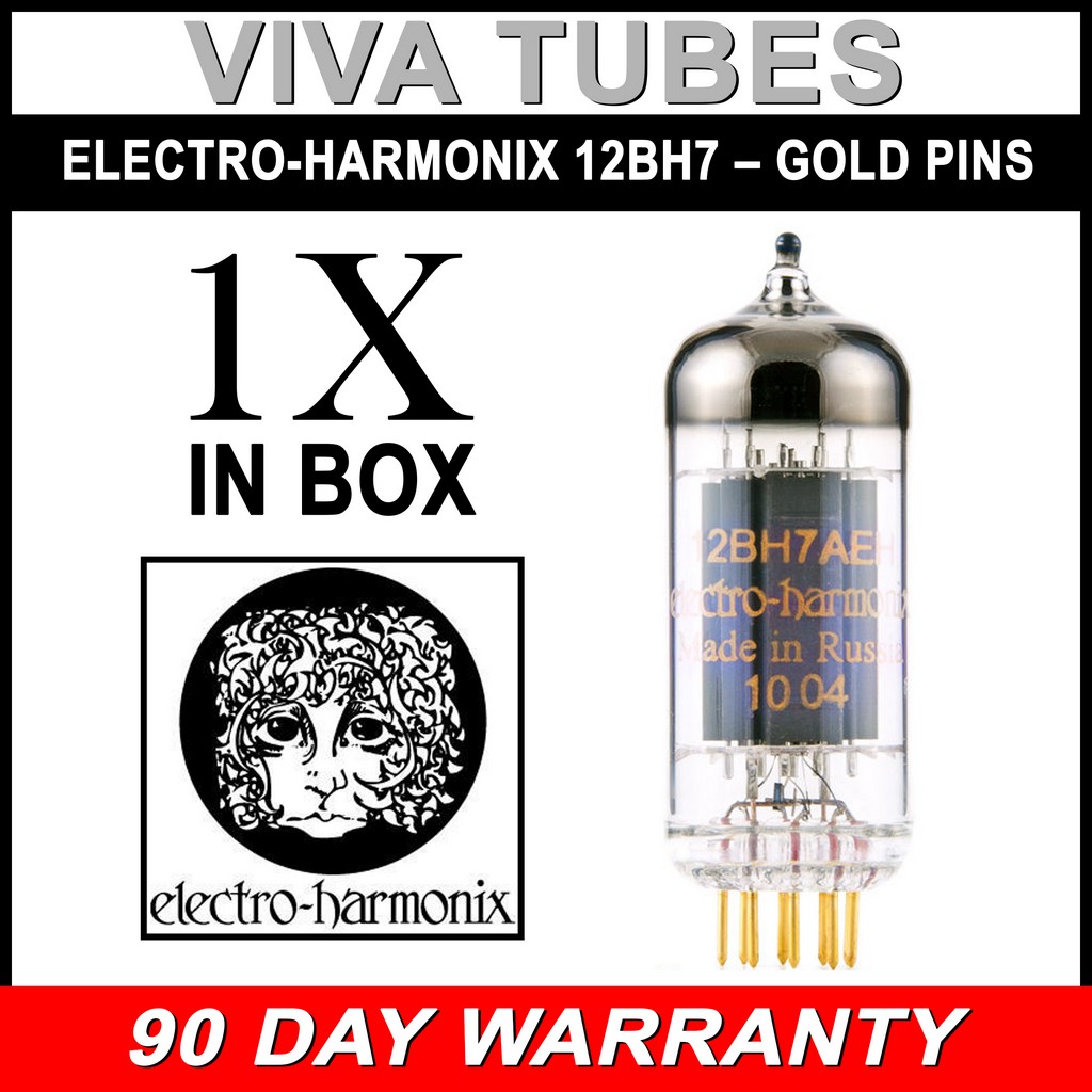 Electro-Harmonix 12AX7 EHG Vacuum Tube Gold Pins